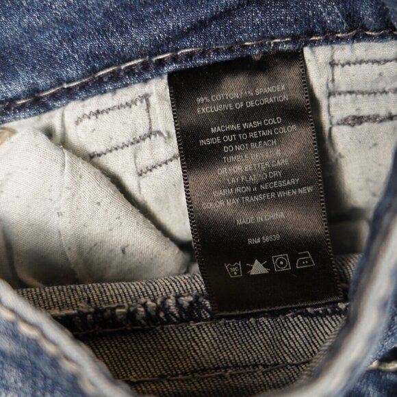 Kut From the Kloth Jeans Womens Low Rise Dark Wash Distressed Bootcut Size 8 - Picture 10 of 11